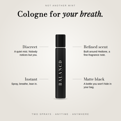 The BALANCD Breath Spray product features