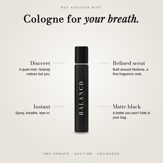 The BALANCD Breath Spray product features